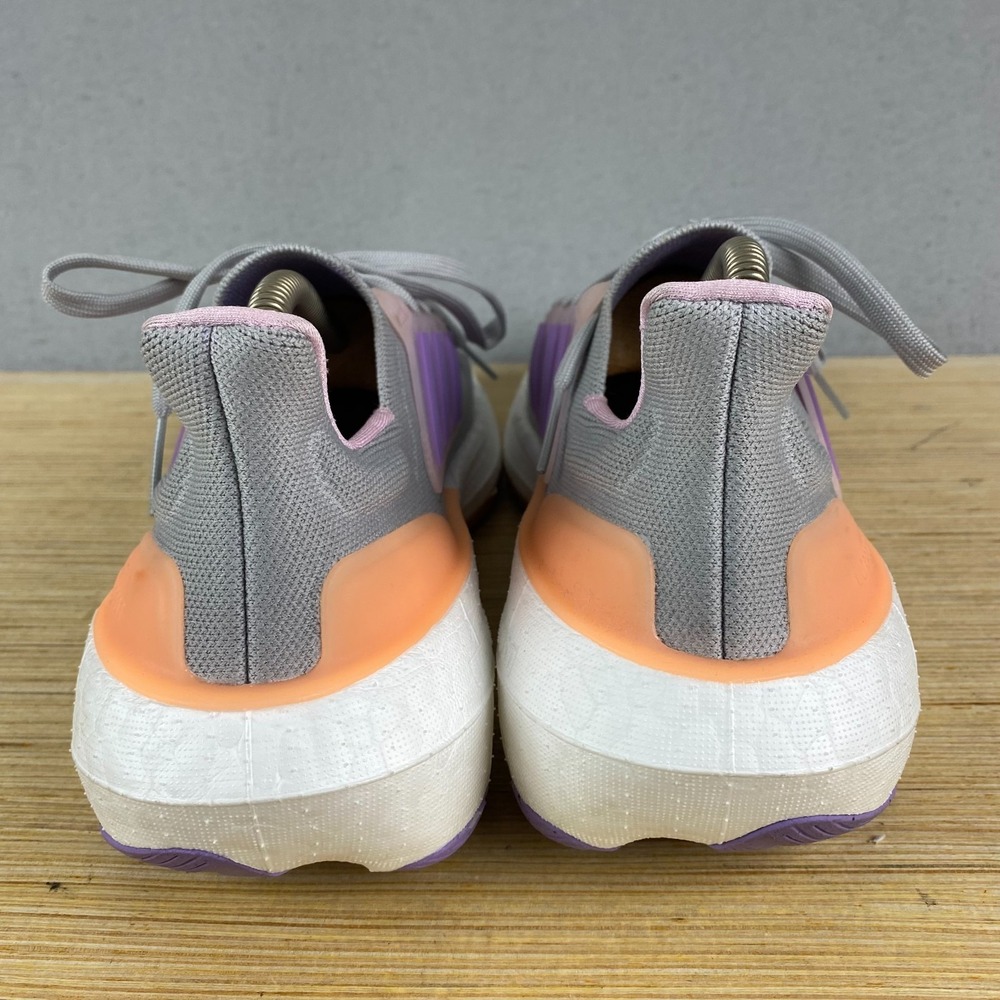 Adidas UltraBoost Light Grey Violet Fusion Womens 8 Running Training Shoes - Picture 4 of 10